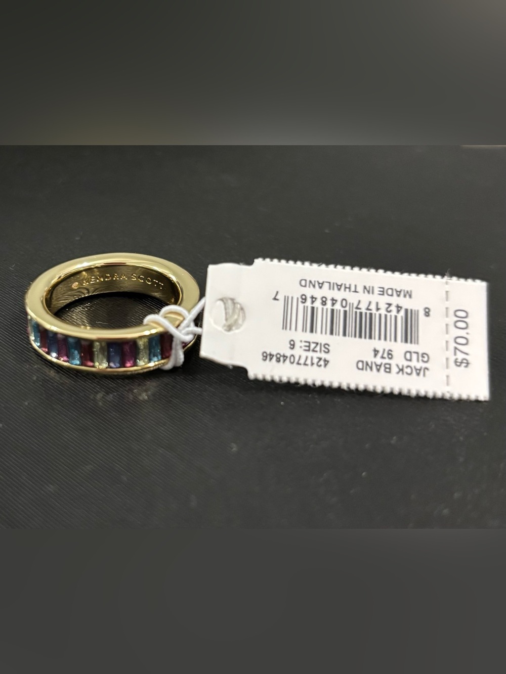 Kendra Scott Multicolor Crystal Band Ring - Picture 9 of 10